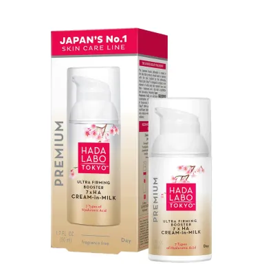 Крем для лица Hada Labo Tokyo Premium дневной увлажняющий, база под макияж, для зрелой кожи, 50 мл