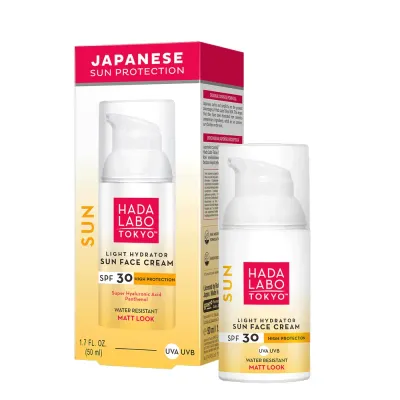 Крем солнцезащитный для лица Hada Labo Tokyo Sun водостойкий SPF 30 Dry-Touch, 50 мл