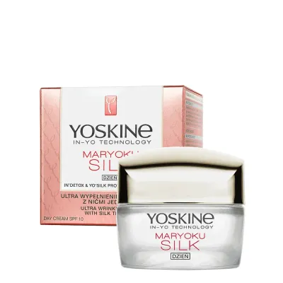 Крем для лица Yoskine Maryoku Silk дневной против морщин, SPF 10, 50 мл