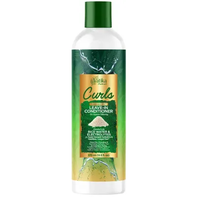 Кондиционер несмываемый Dabur Vatika Curls для кудрявых и вьющихся волос с рисовой водой 370 мл