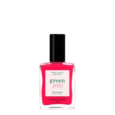 Лак для ногтей Manucurist Green Jelly Pomme D'Amour полупрозрачный красный, эффект jelly, 15 мл