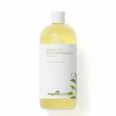 Масло для массажа тела Organic Series Green Tea с ароматом зелёного чая, растительная база, 500 мл