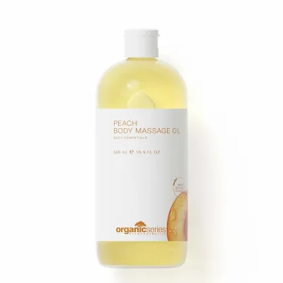 Масло для массажа тела Organic Series Peach с персиковым ароматом, лёгкая текстура, 500 мл