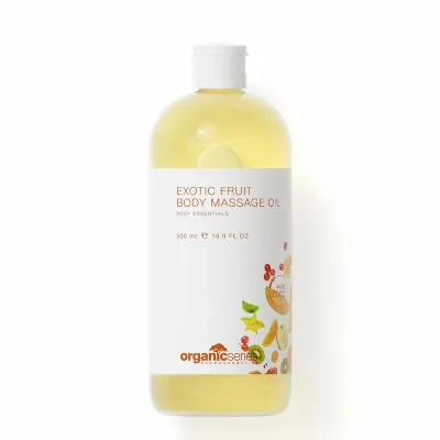 Масло для массажа тела Organic Series Exotic Citrus с цитрусовым ароматом, бодрящее, 500 мл
