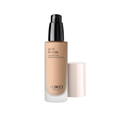 Тональный крем KIKO Milano Love Fusion 24H Moisture Radiant Foundation увлажняющий, нейтрально-розовый подтон, 5.5NR Neutral Rose, 30 мл