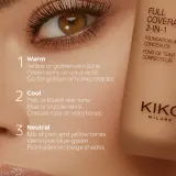 Тональный крем и консилер 2 в 1 KIKO Milano Full Coverage плотное покрытие, матово-сатиновый финиш, оттенок NR10 Neutral Rose 10, 25 мл — фото 6