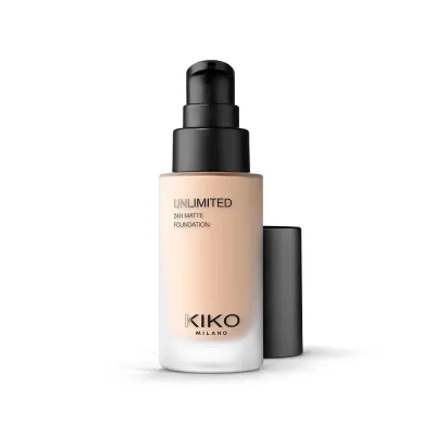 Тональный крем KIKO Milano Unlimited 24H Matte Foundation матовый стойкий до 24 часов, оттенок 2 NG Neutral Gold, 30 мл
