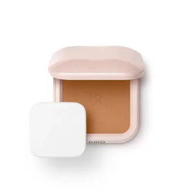Тональная основа-пудра KIKO Milano Skin Lover Refining Face Powder Foundation увлажняющая шелковистая, оттенок 09 Rich Caramel, 10 г