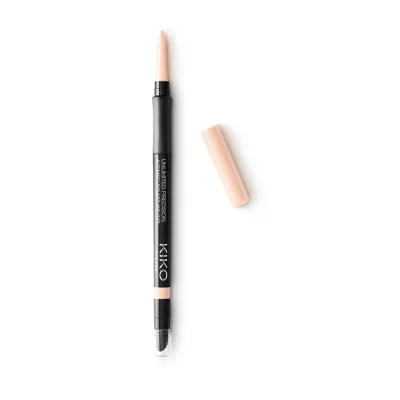 Карандаш для глаз KIKO Milano Unlimited Precision Automatic Eyeliner & Khol 01 Butter водостойкий, с растушёвкой, 0,35 г