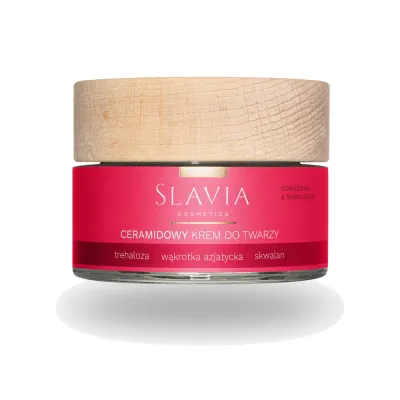 Крем для лица Slavia Cosmetics церамидный восстанавливающий увлажняющий, для сухой и чувствительной кожи, 50 мл