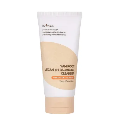 Гель для умывания Isntree Yam Root Cleanser веганский с низким pH, 120 мл