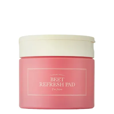 Патчи для лица I'm from Beet Refresh Pad тонизирующие диски увлажняющие с экстрактом свеклы, 60 шт