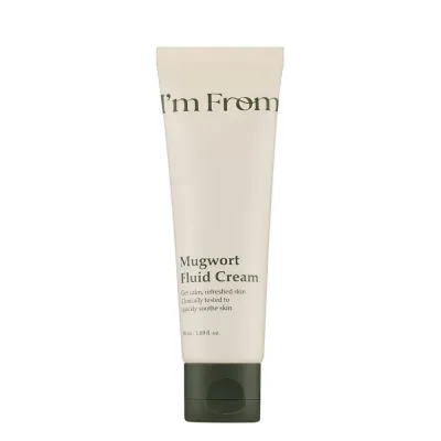Крем для лица I'm from Mugwort Fluid Cream легкий увлажняющий успокаивающий с полынью, 50 мл