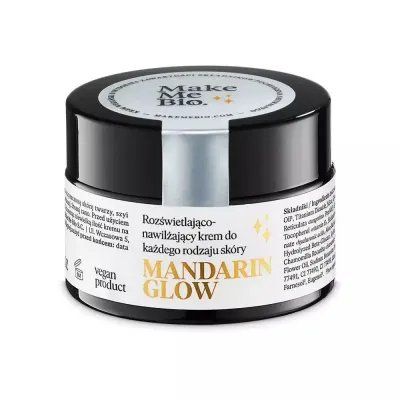 Крем для лица Make Me Bio Mandarin Glow увлажняющий с эффектом сияния, для всех типов кожи, 30 мл