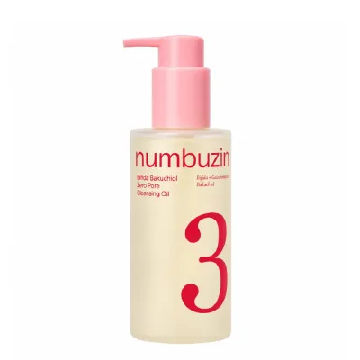 Масло очищающее Numbuzin No.3 Bifida Bakuchiol Zero Pore для снятия макияжа, для пор, 200 мл