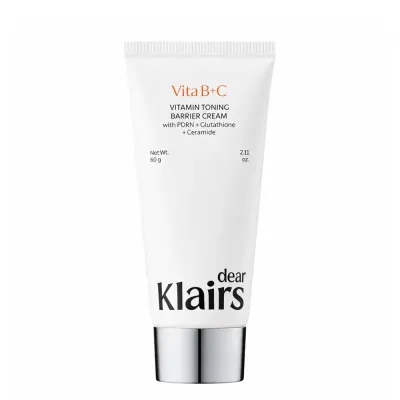 Крем для лица Dear Klairs Vitamin Toning Barrier лёгкий витаминный, для сияния и ровного тона, 60 мл