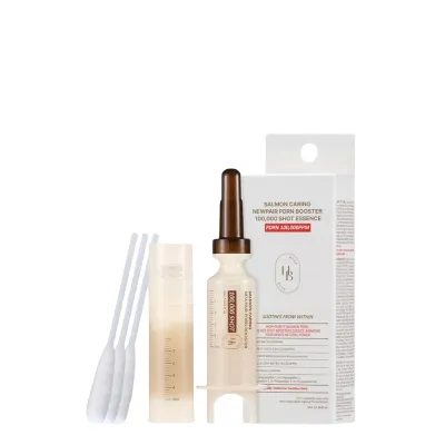Ампула для лица Heveblue Salmon Caring Newpair PDRN Booster Shot Essence успокаивающая с PDRN и пептидами, 5 мл
