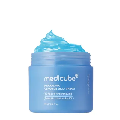 Крем-гель для лица Medicube Hyaluronic Ceramide Gel Cream увлажняющий, с гиалуроновой кислотой и церамидами, 50 мл