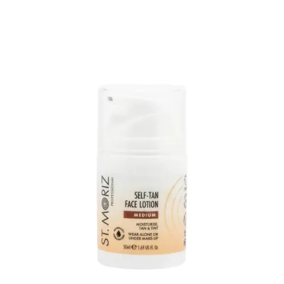 Крем-автозагар для лица St. Moriz Self Tan Face Lotion Medium средний оттенок, увлажняющий, 50 мл