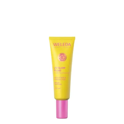 Крем для лица Weleda UV Glow солнцезащитный SPF30 лёгкий, с эффектом сияния, 30 мл
