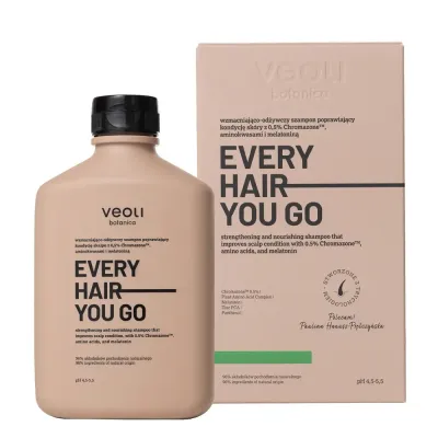 Шампунь для волос Veoli Botanica Every Hair You Go для кожи головы с аминокислотами и мелатонином, 300 мл