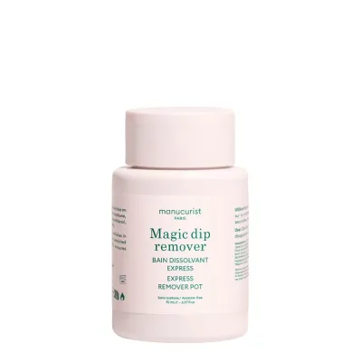 Средство для снятия лака Manucurist Green Magic Dip Remover Express экспресс, банка с губкой, без ватных дисков, 70 мл
