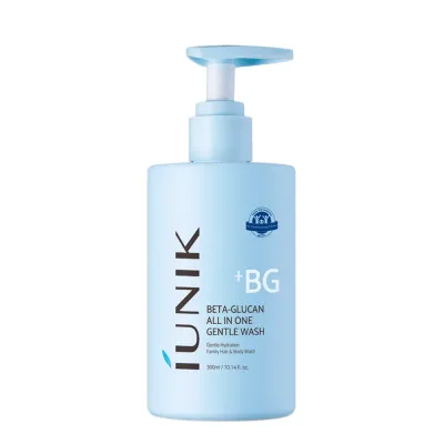 Гель для умывания iUnik Beta Glucan All In One Gentle Wash деликатный, для лица и тела, 300 мл