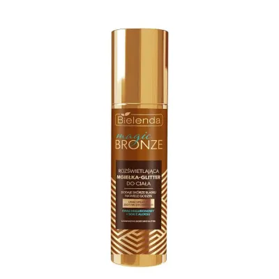 Мист для тела Bielenda Magic Bronze сияющий, с золотистым шиммером, спрей, 75 мл