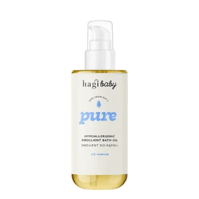Эмолент для купания Hagi Baby Pure детский гипоаллергенный, масляный, без отдушки, 200 мл