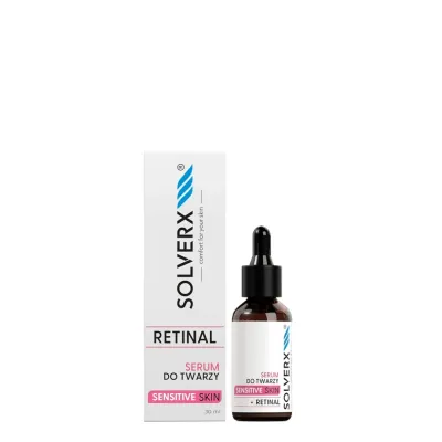 Сыворотка для лица Solverx Sensitive Skin с ретиналем и бакучиолом, разглаживающая, для чувствительной кожи, 30 мл