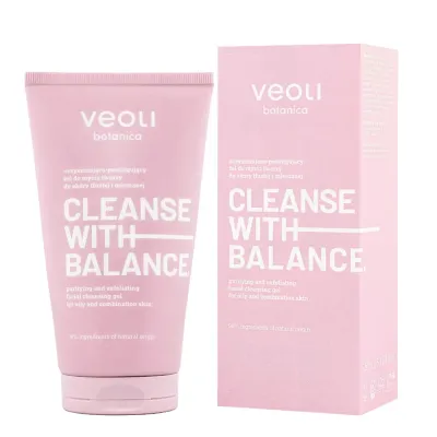 Гель для умывания Veoli Botanica CLEANSE WITH BALANCE с ниацинамидом и салициловой кислотой, для жирной и комбинированной кожи, 150 мл