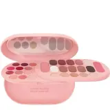 Палетка для макияжа PUPA Milano Make My Day Plus 003 Bright Rose яркая розовая гамма, тени, румяна, хайлайтер, корректор и средства для губ, 24,3 г — фото 2