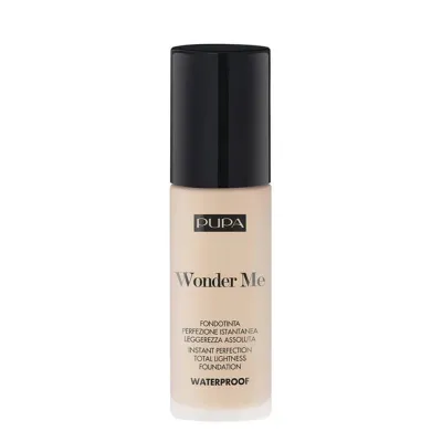 Тональный крем PUPA Milano Wonder Me Foundation Instant Perfection ультралёгкий водостойкий, оттенок Alabaster, 30 мл