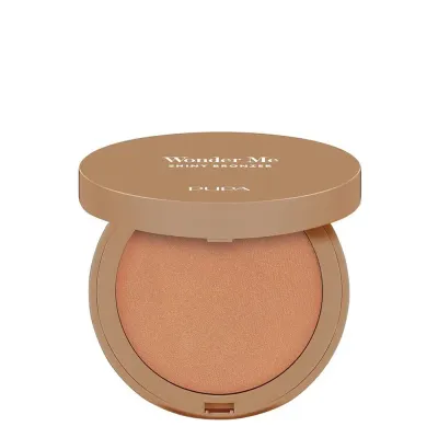 Запечённый бронзер PUPA Milano Wonder Me Shiny Bronzer сияющий, нейтральный оттенок, Light Neutral, 6 г