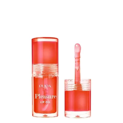 Масло для губ PUPA Milano Pleasure Lip Oil питательное, сочный блеск, Yummy Strawberry, 5 мл