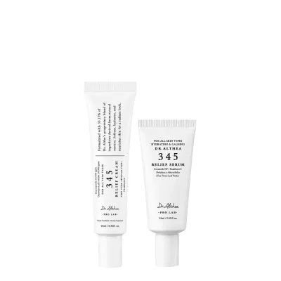 Набор для лица Dr.Althea 345 Relief крем и сыворотка с ресвератролом, увлажняющий, 2х15 мл