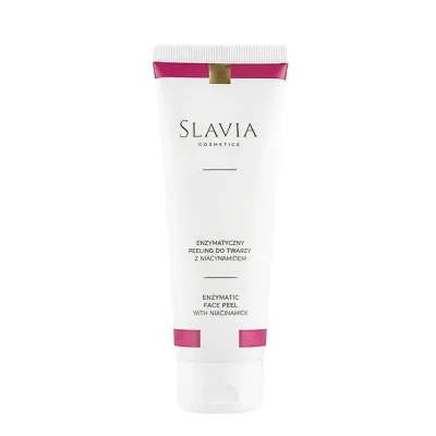 Пилинг для лица энзимный Slavia Cosmetics с бромелайном и папаином, для всех типов кожи, 75 мл