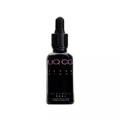 Сыворотка-пилинг для лица Liqpharm LIQ CG Night Glycolic Peel ночная с гликолевой кислотой, разглаживающая, 30 мл