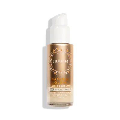 Тональный крем Lumene Natural Glow 00 Ultra Light SPF 20 сияющий, среднее покрытие, 30 мл