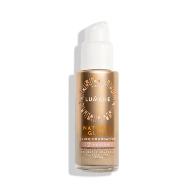 Тональный крем Lumene Natural Glow 2 Medium SPF 20 сияющий, среднее покрытие, 30 мл