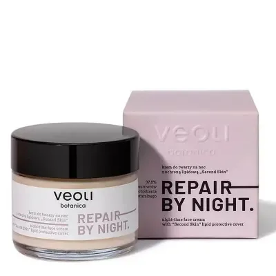 Крем для лица Veoli Botanica Repair by Night ночной восстанавливающий с липидной защитой, 50 мл