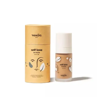 Крем BB Resibo Self Love Sunny Beige тональный увлажняющий, с минеральным фильтром, 30 мл