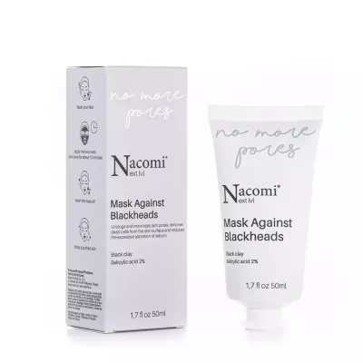 Маска для лица Nacomi Next Level очищающая с салициловой кислотой против чёрных точек, 50 мл