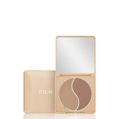 Бронзер для лица Paese SelfGlow Medium прессованный, два оттенка в футляре, 6 г