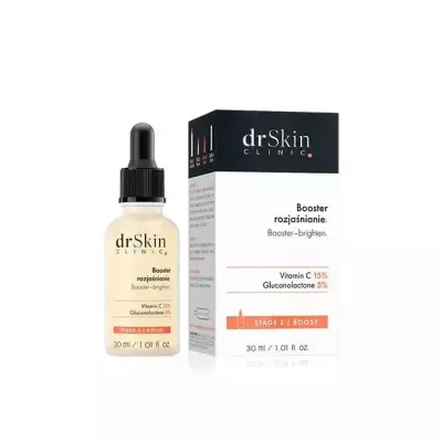 Сыворотка для лица dr Skin CLINIC Booster осветляющая, с витамином C и глюконолактоном, 30 мл
