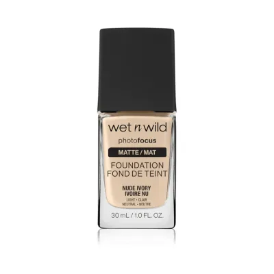 Тональный крем Wet n Wild Photo Focus Foundation Nude Ivory матирующий, без эффекта маски, 30 мл