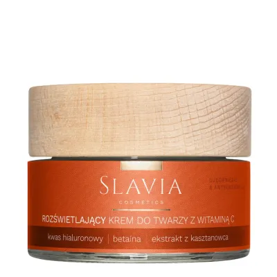 Крем для лица Slavia Cosmetics с витамином C осветляющий антиоксидантный, для ровного тона, 50 мл
