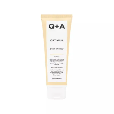 Средство для умывания Q+A Oat Milk Cream Cleanser кремовая эмульсия с овсяным молочком для сухой кожи, 125 мл