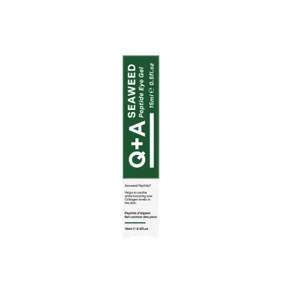 Крем-гель для кожи вокруг глаз Q+A Seaweed Peptide Eye Gel с пептидом и экстрактами водорослей, от отёков, 15 мл
