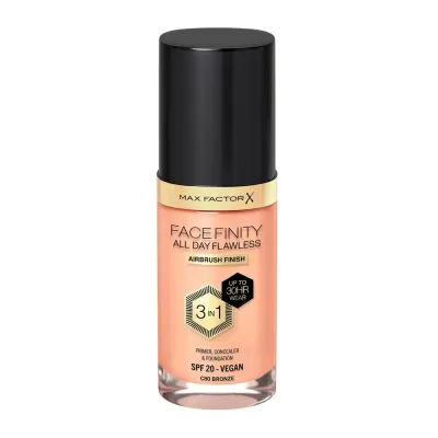 Тональный крем Max Factor Facefinity 3 в 1 Bronze 80 матирующий стойкий, 30 мл